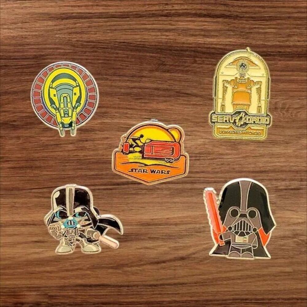 5 Star Wars Disney Parks Trading Pins, Plus 2 Bonus Pins